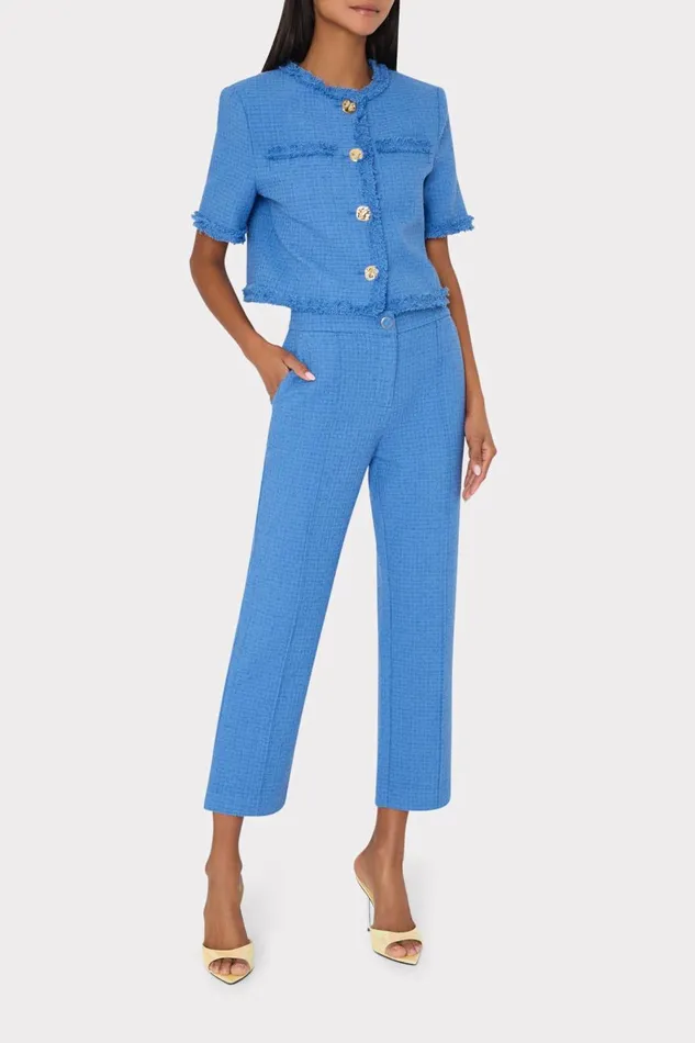 Women Tops Milly Jeanne Boucle Top Blue