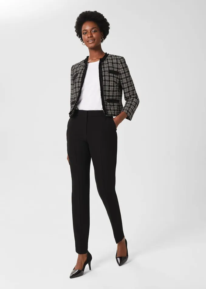 Women Trousers Hobbs Mel Tapered Trousers Black