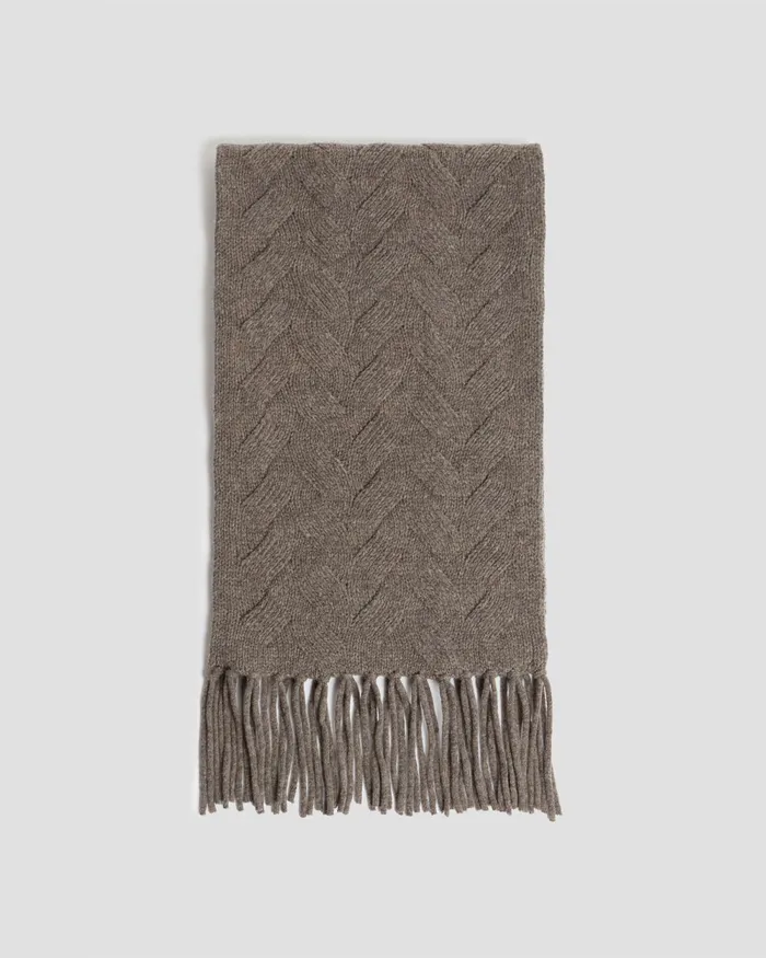 Women Wool Scarf Steeple Gray Comptoir Des Cotonniers