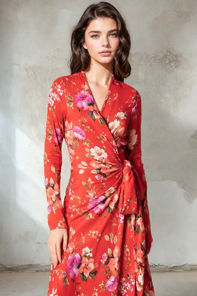 Women YUMI KIM Dresses AKIRA DRESS Red Dawn