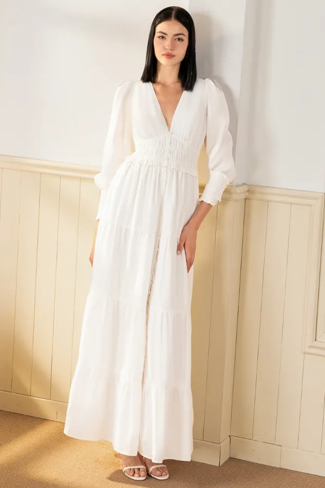 Women YUMI KIM Dresses GEORGIA LINEN MAXI DRESS White Linen