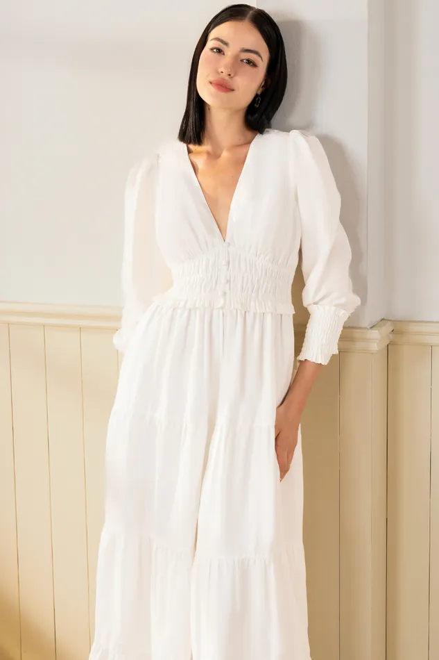 Women YUMI KIM Dresses GEORGIA LINEN MAXI DRESS White Linen