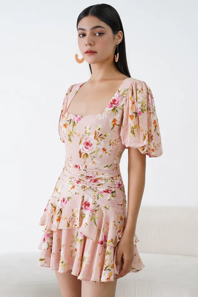 Women YUMI KIM Dresses LIZZIE DRESS Floral Dawn Blush