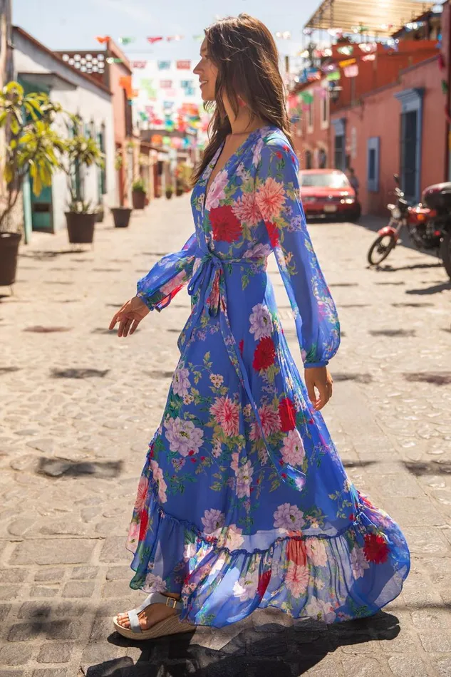 Women YUMI KIM Dresses MARIE MAXI DRESS Komodo Azure