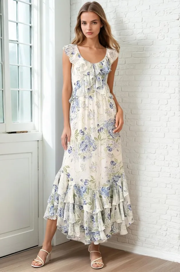 Women YUMI KIM Dresses MARZENA MAXI DRESS Serenity Ivory