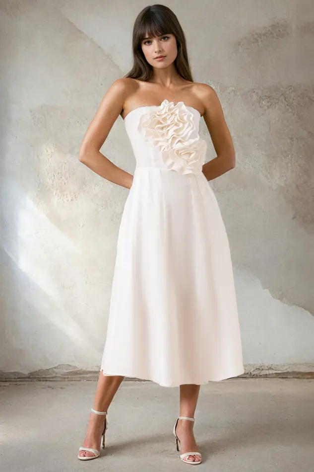 Women YUMI KIM Dresses PRIYA LINEN DRESS White Linen