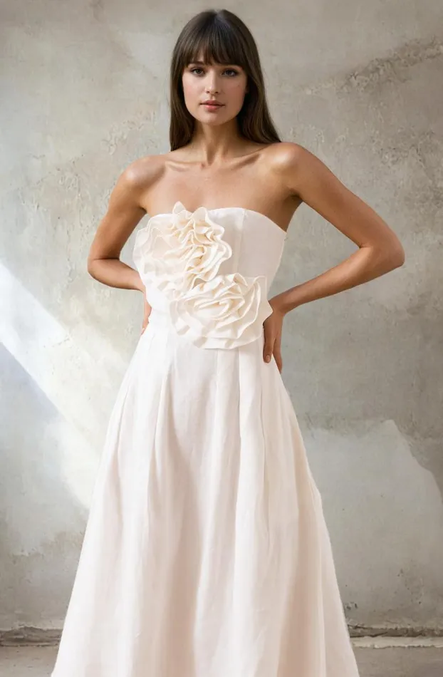 Women YUMI KIM Dresses PRIYA LINEN DRESS White Linen