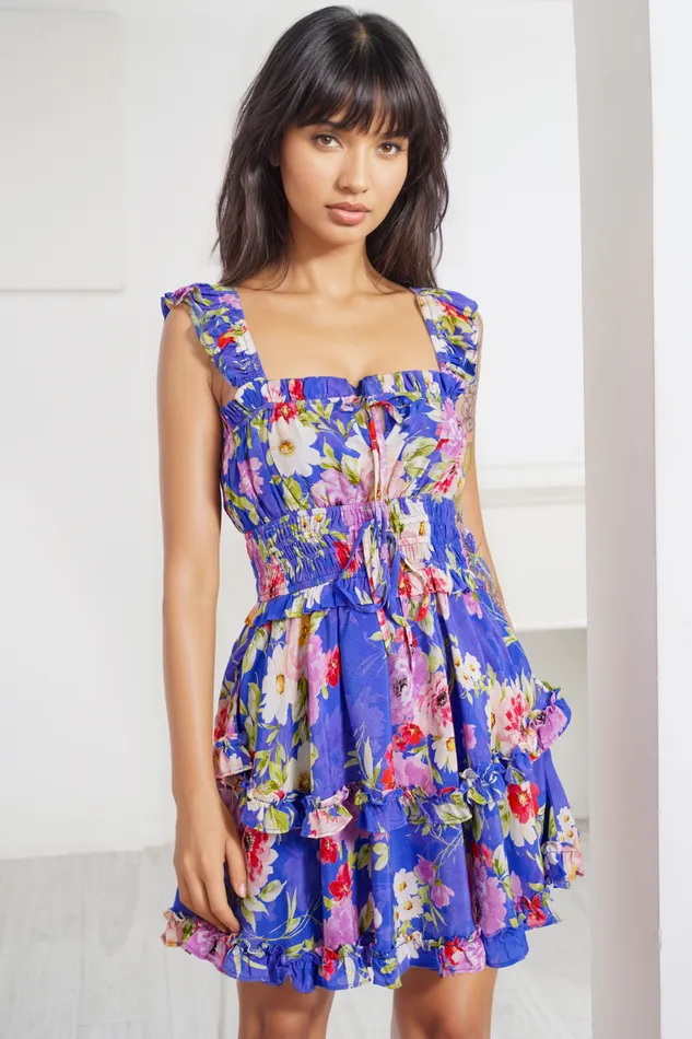 Women YUMI KIM Dresses SARAH DRESS Miami Magic Royal