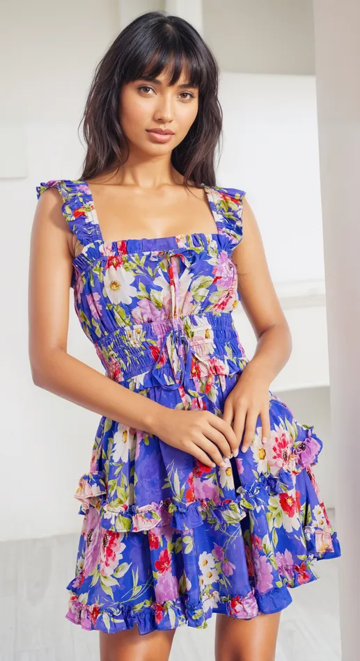 Women YUMI KIM Dresses SARAH DRESS Miami Magic Royal
