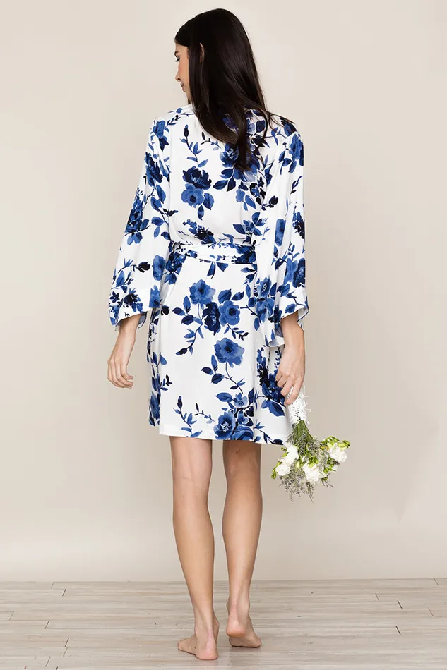 Women YUMI KIM Robes and Pajamas DREAM LOVER FLORAL ROBE Watercolor Bouquet