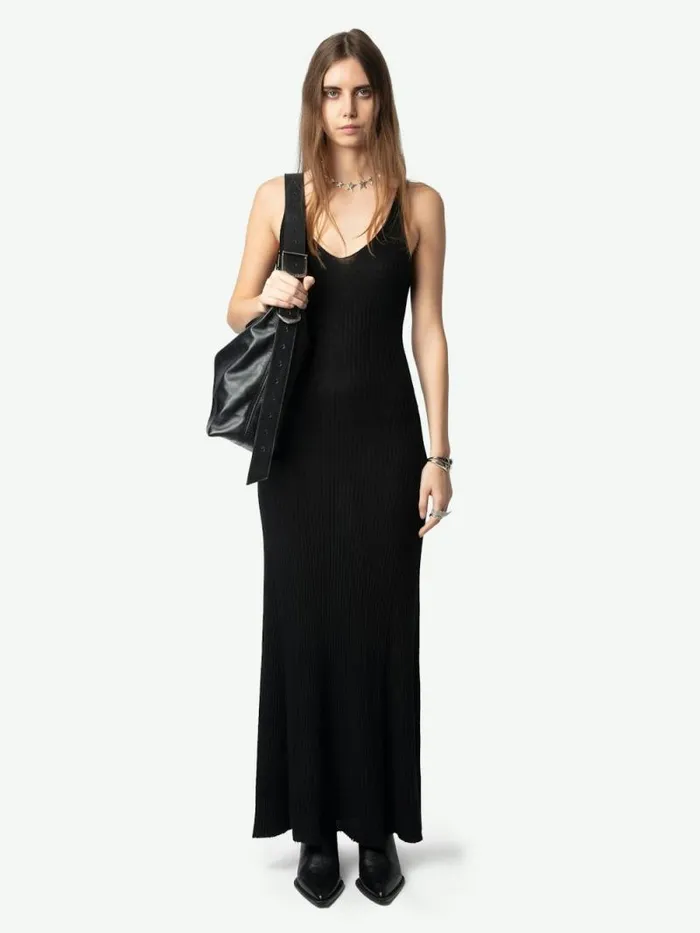 Women Zadig and Voltaire Dresses and Skirts Nara Cashmere Dress Black