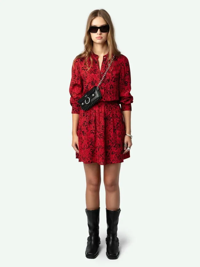 Women Zadig and Voltaire Dresses and Skirts Refla Dress Crimson