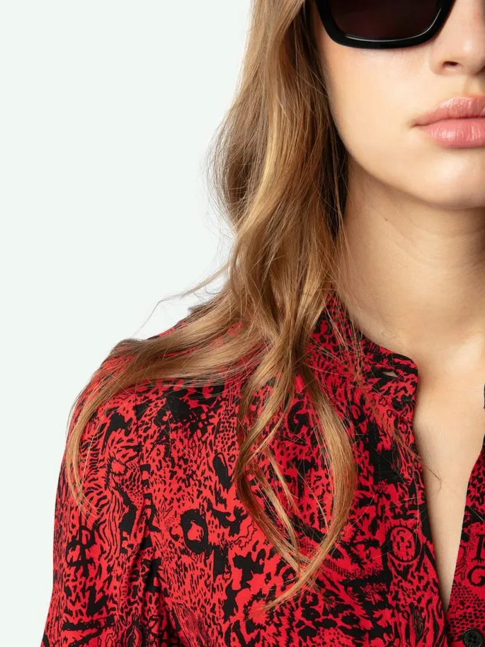 Women Zadig and Voltaire Dresses and Skirts Refla Dress Crimson Women Zadig and Voltaire Dresses and Skirts Refla Dress Crimson