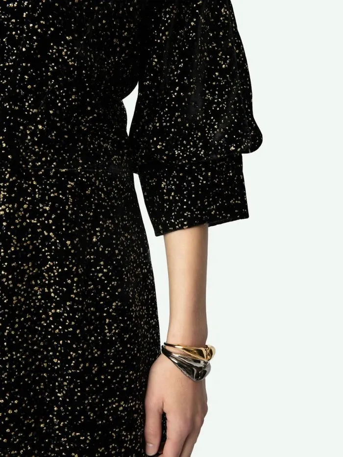 Women Zadig and Voltaire Dresses and Skirts Rosli Velvet Dress Black Women Zadig and Voltaire Dresses and Skirts Rosli Velvet Dress Black