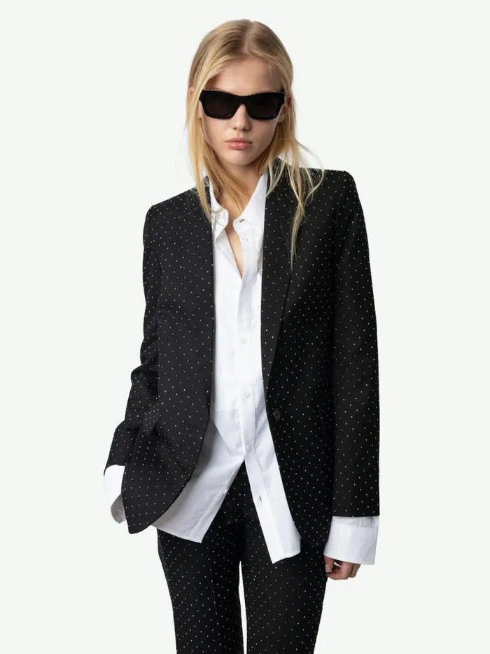 Women Zadig and Voltaire Jackets and Coats Valse Blazer Black Women Zadig and Voltaire Jackets and Coats Valse Blazer Black
