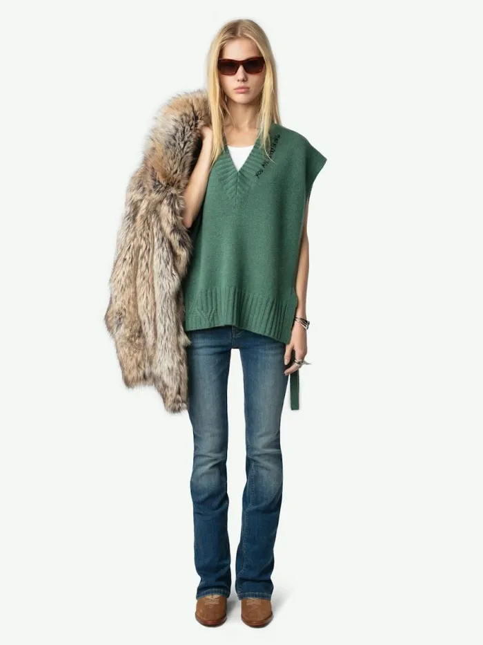 Women Zadig and Voltaire Sweaters and Cardigans Maddy Cashmere Sweater Coriander Women Zadig and Voltaire Sweaters and Cardigans Maddy Cashmere Sweater Coriander