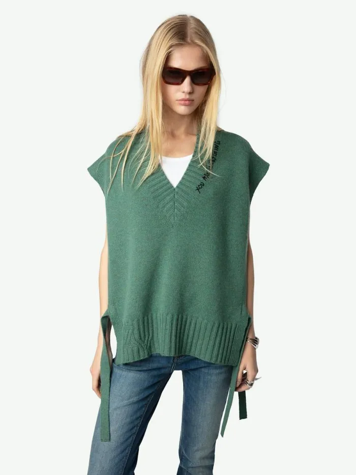 Women Zadig and Voltaire Sweaters and Cardigans Maddy Cashmere Sweater Coriander Women Zadig and Voltaire Sweaters and Cardigans Maddy Cashmere Sweater Coriander