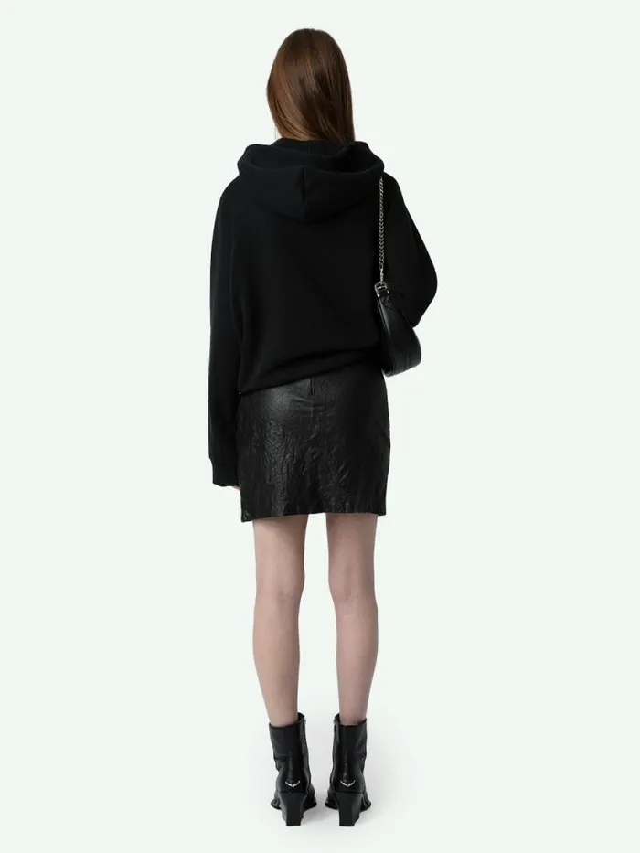 Women Zadig and Voltaire Sweatshirts and Hoodies Georgy Diamante Wings Sweatshirt Black Women Zadig and Voltaire Sweatshirts and Hoodies Georgy Diamante Wings Sweatshirt Black
