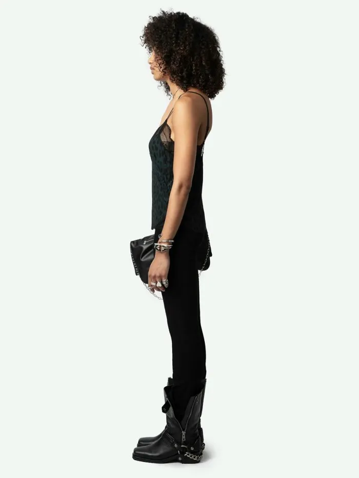 Women Zadig and Voltaire Tops and Shirts Cyoko Leopard Camisole Peaks Women Zadig and Voltaire Tops and Shirts Cyoko Leopard Camisole Peaks