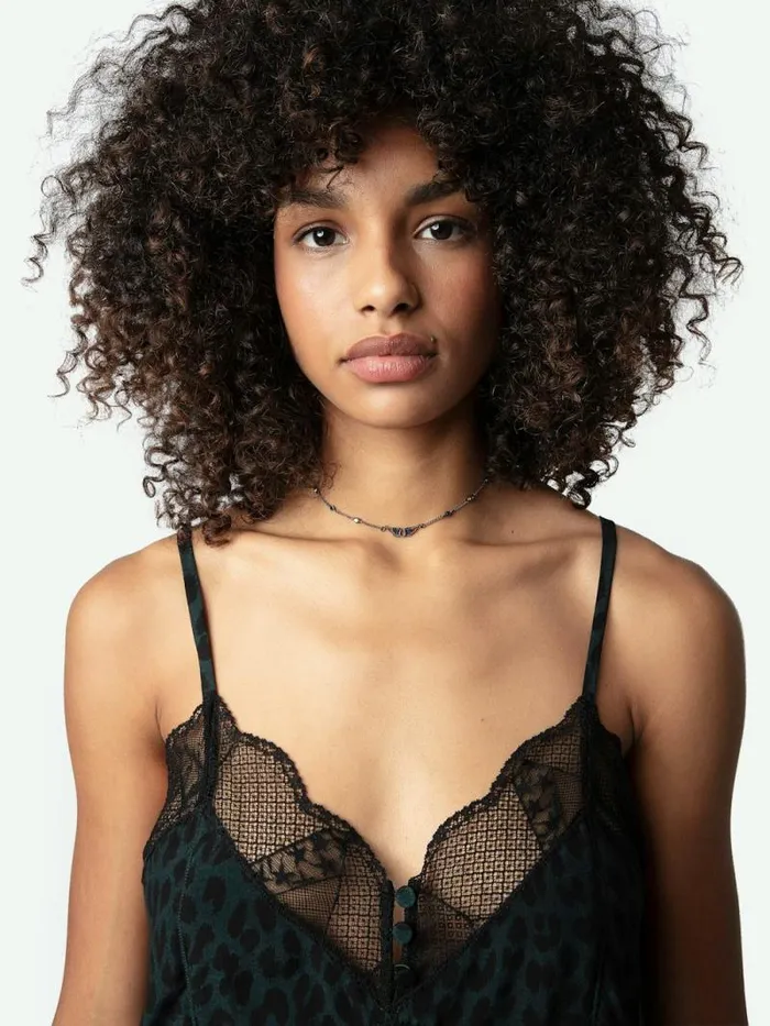 Women Zadig and Voltaire Tops and Shirts Cyoko Leopard Camisole Peaks Women Zadig and Voltaire Tops and Shirts Cyoko Leopard Camisole Peaks