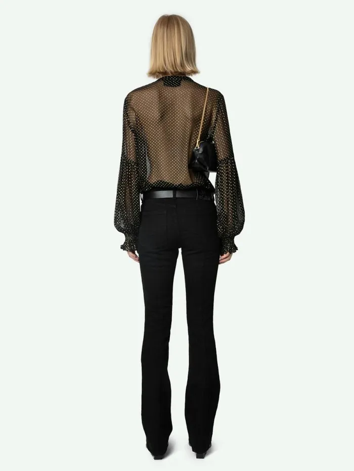 Women Zadig and Voltaire Tops and Shirts Tandy Blouse Black Women Zadig and Voltaire Tops and Shirts Tandy Blouse Black