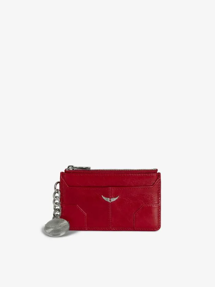 Women Zadig and Voltaire Wallets and Leather Goods Sunny Card Card Holder Power