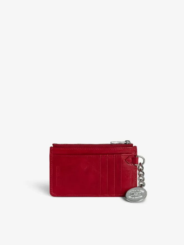 Women Zadig and Voltaire Wallets and Leather Goods Sunny Card Card Holder Power Women Zadig and Voltaire Wallets and Leather Goods Sunny Card Card Holder Power